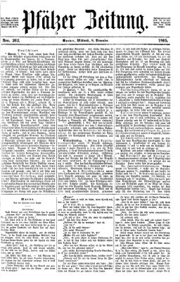 Pfälzer Zeitung Mittwoch 8. November 1865