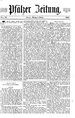 Pfälzer Zeitung Montag 5. Februar 1866