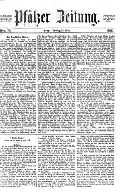 Pfälzer Zeitung Freitag 23. März 1866