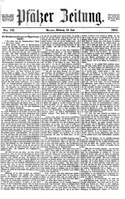 Pfälzer Zeitung Mittwoch 13. Juni 1866