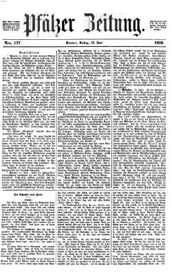 Pfälzer Zeitung Freitag 15. Juni 1866