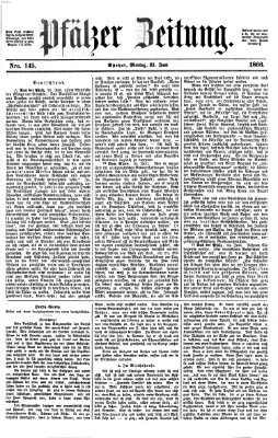 Pfälzer Zeitung Montag 25. Juni 1866