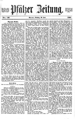 Pfälzer Zeitung Dienstag 26. Juni 1866