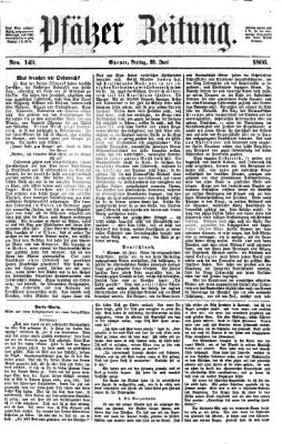 Pfälzer Zeitung Freitag 29. Juni 1866