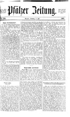 Pfälzer Zeitung Dienstag 17. Juli 1866