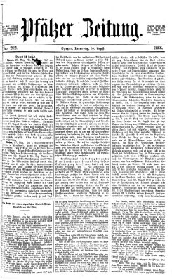 Pfälzer Zeitung Donnerstag 30. August 1866