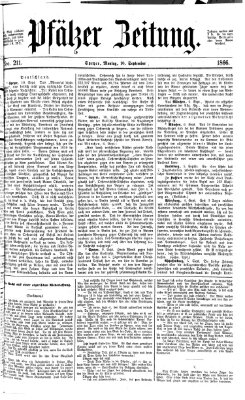 Pfälzer Zeitung Montag 10. September 1866