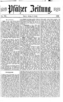 Pfälzer Zeitung Freitag 26. Oktober 1866