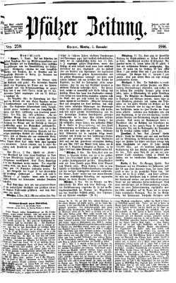 Pfälzer Zeitung Montag 5. November 1866