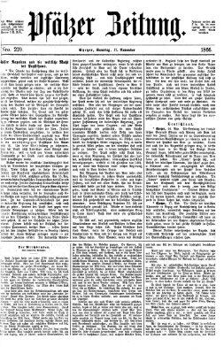 Pfälzer Zeitung Samstag 17. November 1866