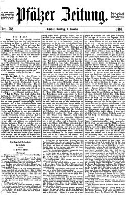 Pfälzer Zeitung Samstag 8. Dezember 1866