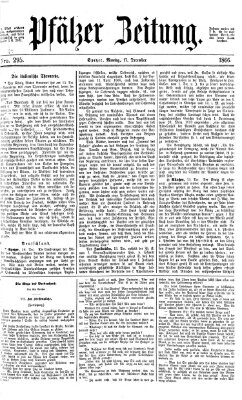 Pfälzer Zeitung Montag 17. Dezember 1866