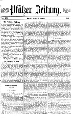 Pfälzer Zeitung Freitag 21. Dezember 1866