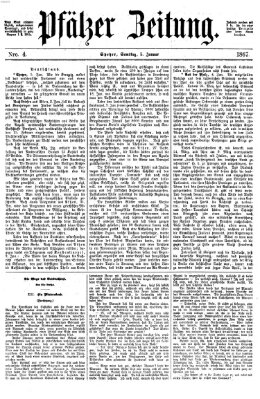 Pfälzer Zeitung Samstag 5. Januar 1867