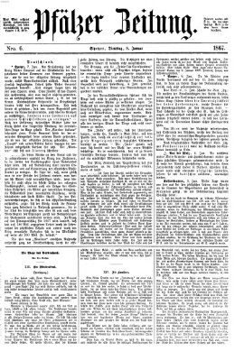 Pfälzer Zeitung Dienstag 8. Januar 1867