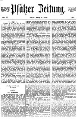 Pfälzer Zeitung Montag 21. Januar 1867