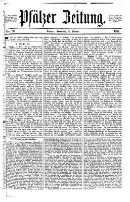 Pfälzer Zeitung Donnerstag 28. Februar 1867