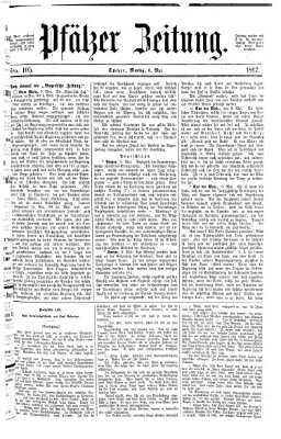 Pfälzer Zeitung Montag 6. Mai 1867