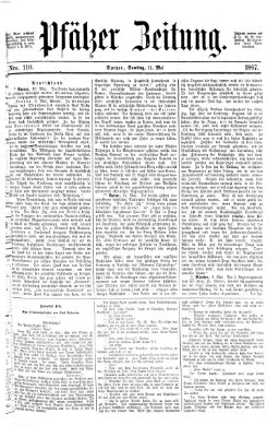 Pfälzer Zeitung Samstag 11. Mai 1867