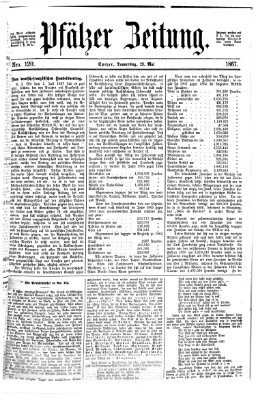 Pfälzer Zeitung Donnerstag 23. Mai 1867