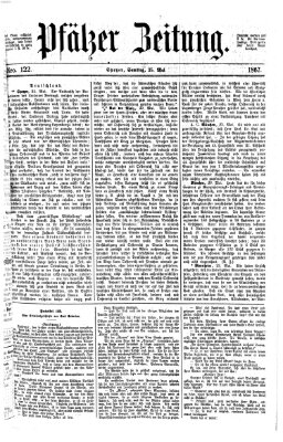 Pfälzer Zeitung Samstag 25. Mai 1867