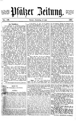 Pfälzer Zeitung Donnerstag 13. Juni 1867