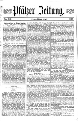 Pfälzer Zeitung Mittwoch 3. Juli 1867