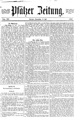 Pfälzer Zeitung Donnerstag 11. Juli 1867