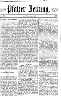 Pfälzer Zeitung Donnerstag 18. Juli 1867