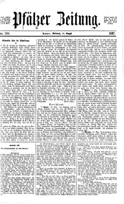 Pfälzer Zeitung Mittwoch 14. August 1867