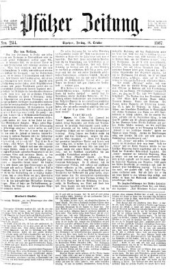 Pfälzer Zeitung Freitag 18. Oktober 1867