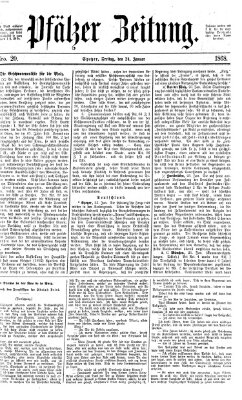 Pfälzer Zeitung Freitag 24. Januar 1868