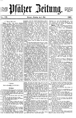 Pfälzer Zeitung Samstag 9. Mai 1868