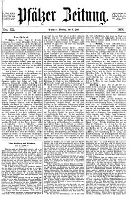 Pfälzer Zeitung Montag 8. Juni 1868