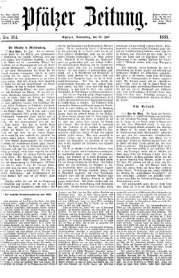 Pfälzer Zeitung Donnerstag 16. Juli 1868