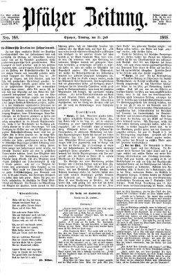 Pfälzer Zeitung Dienstag 21. Juli 1868