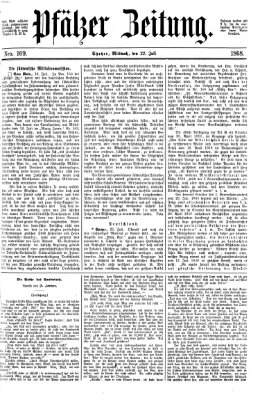 Pfälzer Zeitung Mittwoch 22. Juli 1868