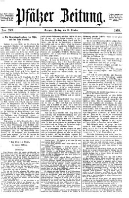 Pfälzer Zeitung Freitag 23. Oktober 1868