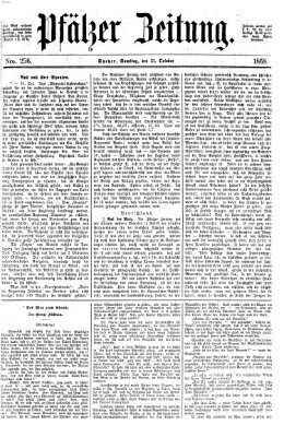 Pfälzer Zeitung Samstag 31. Oktober 1868