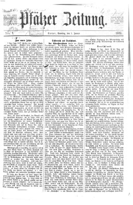 Pfälzer Zeitung Samstag 2. Januar 1869