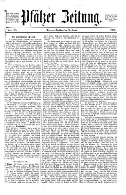 Pfälzer Zeitung Dienstag 19. Januar 1869