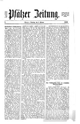 Pfälzer Zeitung Dienstag 9. Februar 1869