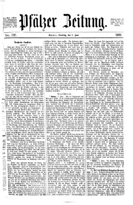 Pfälzer Zeitung Dienstag 8. Juni 1869