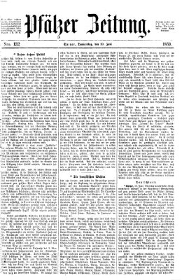 Pfälzer Zeitung Donnerstag 10. Juni 1869