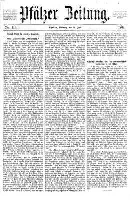 Pfälzer Zeitung Mittwoch 30. Juni 1869