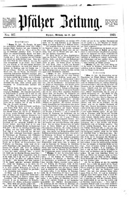 Pfälzer Zeitung Mittwoch 21. Juli 1869