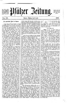 Pfälzer Zeitung Montag 26. Juli 1869