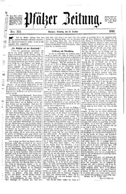 Pfälzer Zeitung Dienstag 19. Oktober 1869