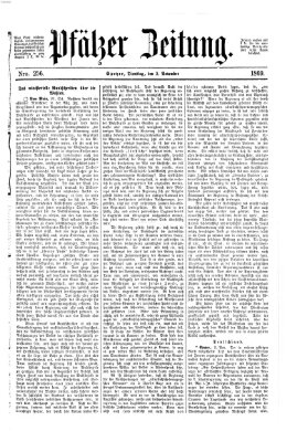 Pfälzer Zeitung Dienstag 2. November 1869