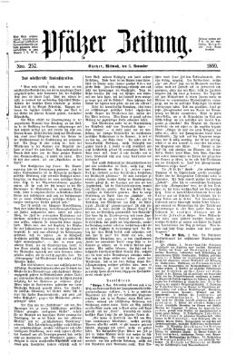 Pfälzer Zeitung Mittwoch 3. November 1869